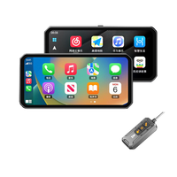 6.25 "Android Auto/WiFi GPS Navigation Deux Caméras Moteur DVR BSD TPMS Sans Fil Carplay Para Moto Écran Moto Accessoires