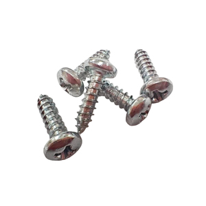 Vis autotaraudeuses M4.8 x 13 mm à tête cylindrique, plaquées CR3+ Zinc 5U, vis autotaraudeuses pour toiture, acier au carbone C1022, Homn Reen - Product Image 4