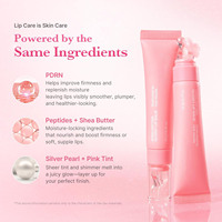 Baume à lèvres hydratant et repulpant OEM PDRN Peptide avec acide hyaluronique et beurre de karité, gloss transparent pour un soin nourrissant des lèvres