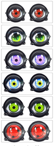Luz LED RGB Dinámica de 3 Pulgadas para Auto, Ojo de Diablo, DRL, Control Remoto, Lente Decorativa Intermitente, 12V, Universal, Faro Exterior - Product Image 3