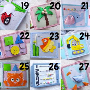 Livre d'activités en feutre d'éducation précoce pour enfants cadeau personnalisé jouet de voyage jouets éducatifs pour bébé - Product Image 5
