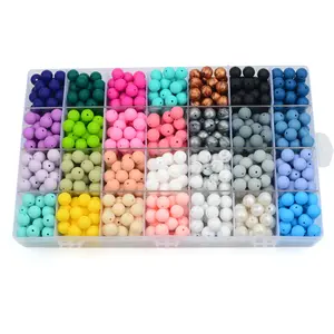 Custom Wholesale Eco Friendly DIY Soft Teething Silicone Pen Beads Silicon Beads For Pen Making