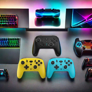 Pro беспроводной контроллер геймпада для коммутатора PS PC iOS <span class=keywords><strong>Android</strong></span> с функцией турбо Вибрационный двигатель BT соединение - Product Image 6