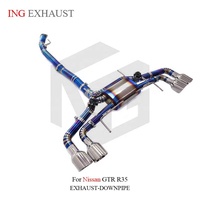 Système d'échappement CatBack Valvetronic en titane ING pour Nissan GTR R35, pièces de tuning ultra-légères haute performance, vente en gros