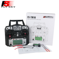 FlySky Fs-tm10 avec récepteur IA10B Télécommande à 10 canaux adaptée aux drones droits à voilure fixe