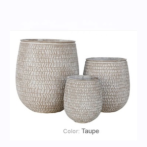 Grand <span class=keywords><strong>pot</strong></span> de <span class=keywords><strong>fleur</strong></span> moderne en ciment pour le balcon de la maison Grand <span class=keywords><strong>pot</strong></span> de <span class=keywords><strong>fleur</strong></span> décoratif en béton pour jardin d'hôtel - Product Image 2