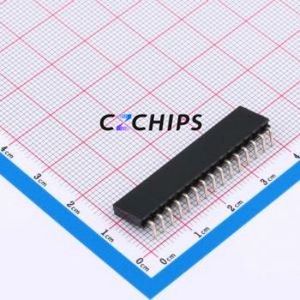XDM254-1-15-W-8.5-G0 Pin Socket Bent Lead Through Hole,P=2.54mm Connector 1x15P 2.54mm Square Hole Right Angle Insert - Product Image 2