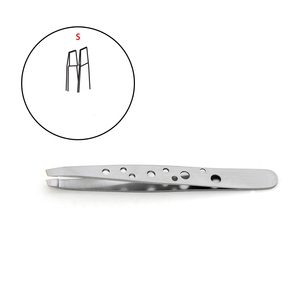 Ensemble d'outils pour extensions de cils et pinces à sourcils en acier inoxydable à marque privée, avec ciseaux à sourcils pointus - Product Image 2