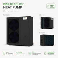 Pompe à chaleur électrique basse température R290 air-eau monobloc DC Inverter 15,2 kW avec contrôle WiFi, en métal, économe en énergie, pour usage hôtelier