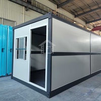 Casa de contenedores plegable de 20 pies y 40 pies Diseño prefabricado eficiente Montaje rápido en 30 minutos Solución de ahorro de tiempo