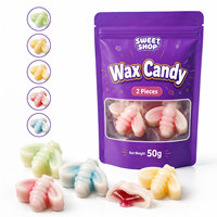 Bonbons comestibles en cire de cire d'abeille, en vrac, fourrés à la confiture, assortiment de friandises de fête en forme d'animaux 3D, qualité alimentaire