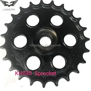 Piñón <span class=keywords><strong>de</strong></span> Cadena <span class=keywords><strong>de</strong></span> Transmisión para Miniexcavadora KH030, Piezas del Tren <span class=keywords><strong>de</strong></span> Rodaje, Material 40SiMnTi, Certificado ISO9001 - Product Image 1