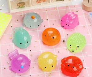 Juguetes Blandos de Animales Kawaii al por Mayor, Mini Mochi de Goma con Purpurina, Juguetes Pegajosos de Animales - Product Image 2
