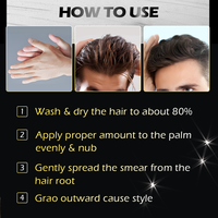 Pommade classique mate à tenue forte à base d'eau, absorption rapide, cire coiffante pour cheveux, argile, sans résidus collants
