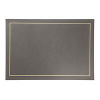 Maharsh Sets de table rectangulaires en cuir PU, imperméables, résistants à la chaleur, faciles à nettoyer, antidérapants, lavables, pour intérieur