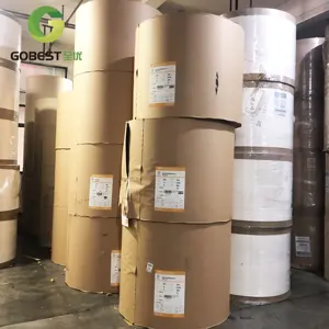 Kraft Bamboo White Fan Paper In Roll Pe Pla Coated Paper Cup Stock Raw Paper Material