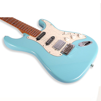 Gitar Elektrik 6 Senar Body Alder, Neck Maple Medium Roasted, Fingerboard Gloss, Finishing Satin, Pickup HSS untuk Rock Blues Pop
