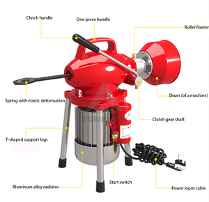 Sectional Drain Cleaner 400W 20mx16mm Drain Cleaning <strong>Machine</strong> - Product Image 6