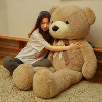 Promotion Stock Géant Grand Gros Ours en Peluche Doux Jouet Poupée Oreiller 1M 1.2M 1.4M Cadeaux