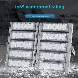 Công suất cao dẫn mô-đun đường hầm ánh sáng ngoài trời không thấm nước 100W-500W Đèn pha cho sân vận động cực cao với cơ thể nhôm IP65 đánh giá - Product Image 2