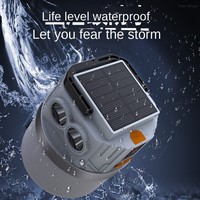 Lampe de camping solaire multifonctionnelle rechargeable portable LED ultra-longue durée d'urgence étanche IP44 à intensité variable Garantie 2 ans Haute performance