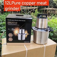 Broyeur de Fufu et d'Igname Domestique 6/8L, Machine à Piler le Manioc Fufu, Hachoir à Viande Électrique Multifonctionnel 110V Prise USA