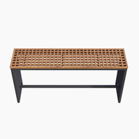 Ensemble table et tabourets de bar d'extérieur nordique, résistant à l'eau et au soleil, pour patio, jardin, maison d'hôtes, café