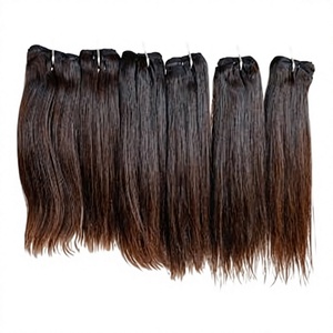 ผมแท้ Remy Bulk Hair แบบ Double Drawn  ไม่ผ่านการแปรรูป  แบบตรง  นุ่มลื่น  ผมต่อแบบ Double Machine Weft - Product Image 1