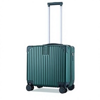 Valise trolley moderne à coque rigide ABS de 18 pouces, logo imprimé, serrure à combinaison, fonction anti-vol, imperméable, unisexe, mini