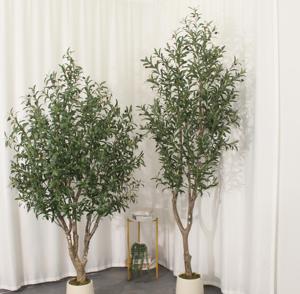Plante d'olivier artificielle JWT4091, faible entretien, bonsaï <span class=keywords><strong>en</strong></span> plastique, plusieurs hauteurs de pots, convient pour la décoration intérieure - Product Image 1