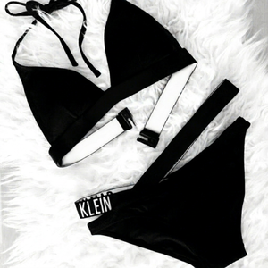 Nuevo Conjunto de Bikini Retro Vintage de 2 Piezas Personalizable en Poliéster/Nailon con Diseños Impresos Personalizados - Product Image 1