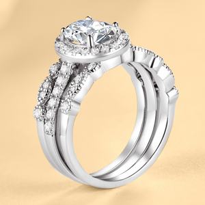 Bague en zircon pour femme de haute qualité, taille brillant, argent sterling plaqué rhodium, certifiée CMA, style punk, mariage, fête, anniversaire - Product Image 4