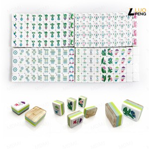 Portable <b>Mahjong</b> Tiles Compact Standing <b>Mahjong</b> Pieces Lightweight Game <b>Set</b> for Travel Play - Product Image 5