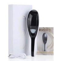 Brosse de repousse des cheveux alimentée par USB avec batterie au lithium, anti-chute, massage vibrant du cuir chevelu, peigne électrique pour la croissance des cheveux