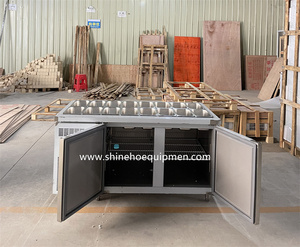 Mesa de Trabajo Refrigerada Comercial para Chef, Mostrador de <span class=keywords><strong>Buffet</strong></span> para Catering, Exhibición de Alimentos, Preparación de Sándwiches, <span class=keywords><strong>Pizza</strong></span>, Ensaladas - Product Image 3