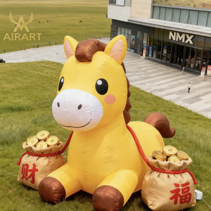 Mascotte Gonfiabile a Forma di Piccolo Cavallo Galoppante per Decorazioni di Capodanno in Centri Commerciali, Parchi e Strade - Product Image 4