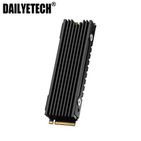 Dissipateur thermique M.2 2280 NVME NGFF, radiateur en alliage d'aluminium résistant à la chaleur avec coussin thermique en Silicone pour Console de jeu PS5