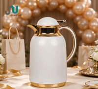 Carafe à café isotherme en acier inoxydable 0,6L/1,0L, isolation 12-24 heures, sans BPA, avec doublure en verre rose, bouton à levier, pour camping, personnalisable, mariage