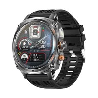 Reloj Inteligente KM200 con Pantalla Esférica AMOLED de 1.75'' para Hombre, Linterna LED Potente, Llamadas Bluetooth, Reloj Inteligente para Exteriores