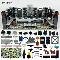 Set de Construcción Educativo de Bloques de Soldados SWAT, Armas Militares, Depósito de Equipamiento, Juguetes para Niños
