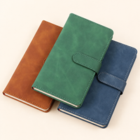 Carnet A6 avec fermeture magnétique, journal d'affaires en cuir PU personnalisé pour cadeaux d'entreprise et notes de réunion