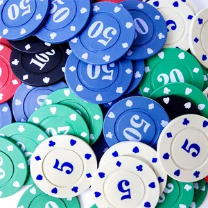 Поо многоцветные аксессуары для настольных игр премиум-класса маркер с логотипом на заказ покерный чип
