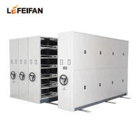 Armoire d'archives mobile compacte en acier pour documents