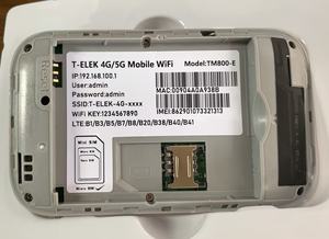 T-ELEK ไวไฟมือถือ4G TM800เราเตอร์ WiFi แบบดูอัลแบนด์2.4 ghz/ 5GHz พร้อมที่เปิด <span class=keywords><strong>WPS</strong></span> รองรับการใช้ในร่ม300Mbps การถ่ายโอนข้อมูล - Product Image 4