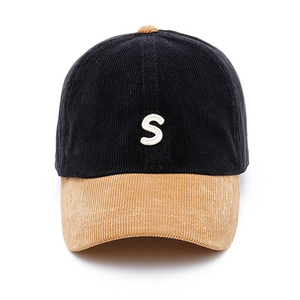 Casquette de baseball personnalisée à 6 panneaux en gros, casquette originale profonde réglable en tissu de coton et velours côtelé avec broderie 3D, casquette sportive - Product Image 2