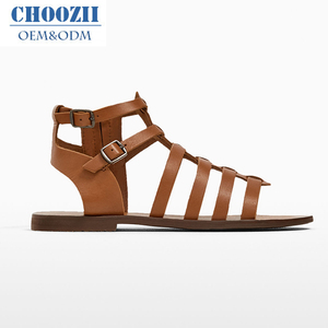 2019 Choozii marrón plana zapatos de <span class=keywords><strong>sandalias</strong></span> para niños chicas <span class=keywords><strong>adolescentes</strong></span> - Product Image 1