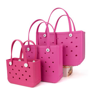 Bolso de playa de goma de verano personalizado al por mayor, bolso impermeable de goma de verano de silicona <span class=keywords><strong>Eva</strong></span>, bolso con logotipo personalizado - Product Image 5