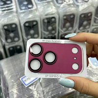 Protection d'écran pour objectif d'appareil photo, verre trempé en alliage d'aluminium à forte adsorption, compatible avec coque, pour iPhone 18 Pro Max 17