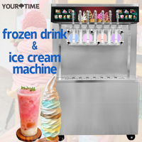 Máquina Comercial de Granizados y Helados con 7 Boquillas, 8 Programas, para Cócteles, Acai, Bebidas Congeladas y Batidos, para Bares y Snacks