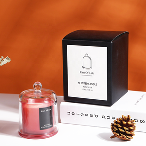 Verres hauts pour bougies parfumées, sablier en bois, bougie parfumée, coffret cadeau de luxe - Product Image 1